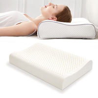 Oreiller de lit ergonomique moderne personnalisé avec soutien cervical en latex naturel vert de Thaïlande pour un sommeil sain dans les chambres à coucher de style moderne