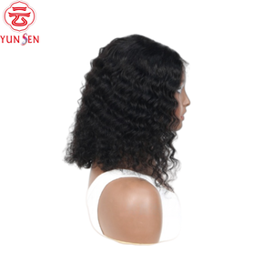 Closure en dentelle 4x4 U-Part en cheveux Remy chinois 100% vierges, brun clair, dentelle HD, ondulations profondes <span class=keywords><strong>avec</strong></span> boucles crépues pour femmes - Product Image 4