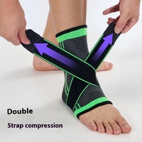 Support de Cheville Réglable Compression Cheville Brace Protecteur pour Courir Football Basketball Nylon Tricoté Gym Bandage Cheville Sangle