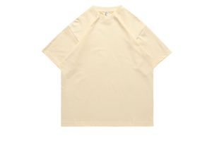 Camiseta Personalizada para Hombre, 250GSM, 100% Algodón, Corte Cuadrado, Estilo Vintage, Lisa, Unisex, para Mujer, Venta al Por Mayor, Color Beige - Product Image 3