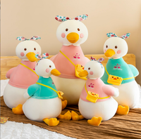 Vente en gros d'usine Lalafanfan, petit canard en peluche kawaii, peluche personnalisable avec rembourrage en coton PP, type canard, cochon