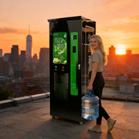 Mesin Vending Air OEM ODM Baru - Cangkang Logam Set Lengkap Kapasitas 220L Filtrasi Sembilan Tahap Menawarkan Air Mineral & Air Murni untuk Bisnis