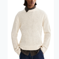 Pull-over décontracté 3D de haute qualité 100 % coton à manches longues pour homme – Mode hiver