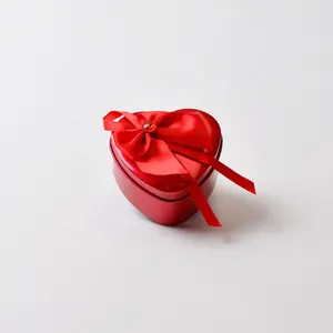 高品质定制心形锡包装结婚糖果巧克力锡盒漂亮花朵礼品盒