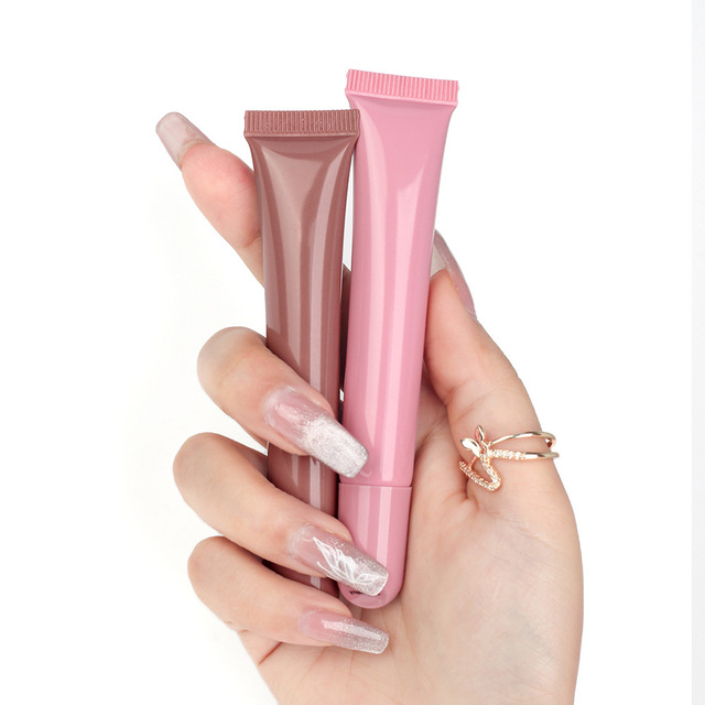 OEM Lip Makeup 10 Colors Squeeze Tube Lip Plumping Gloss Moisturizing Long Lasting Vegan Peptide Lip Gloss