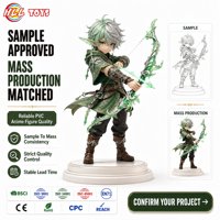Figurine de Guerrier Elfe en PVC avec Arc et Flèches, Décoration de Bureau Fantastique, Cadeau, CE EN71 CPC, Vente Directe Usine