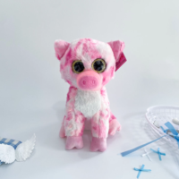 Peluche chaton vert doux de 8 pouces, yeux grands, prix pour machine de jeu d'arcade de centre commercial, articles en stock direct usine, à acheter