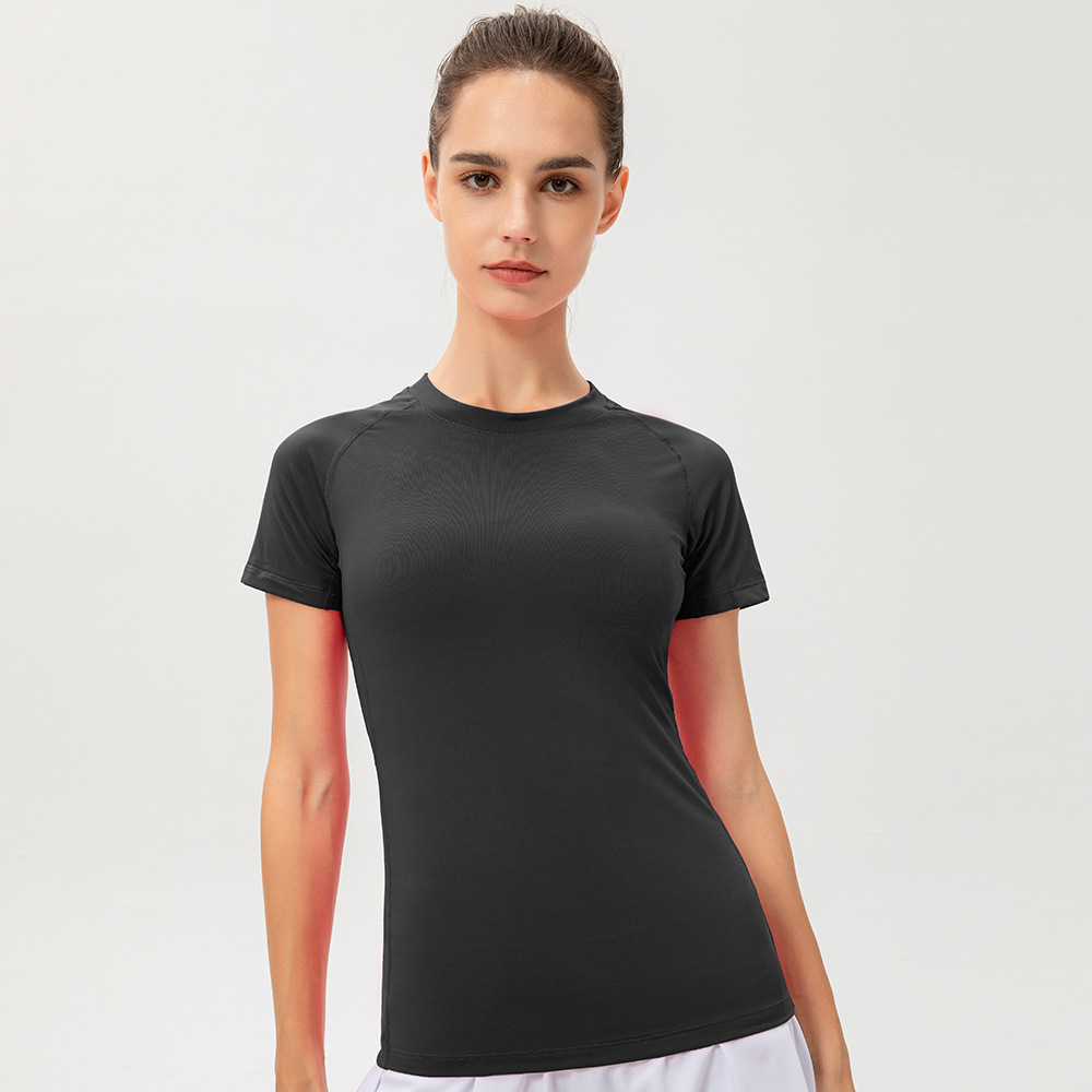 2026 Form-fitting PRO Fitness Yoga Training Running Sweat-wicking Quick-drying Short-sleeved T-shirt Stretchable Clothing