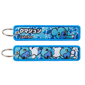 Nuevos llaveros de tela bordados de doble cara con logo de anime de Pokémon, 7 estilos, para videojuegos, llaveros de coche de dibujos animados, etiquetas para llaves de coche. - Product Image 5