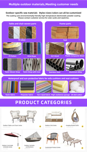 Moderne Buitenmeubelen Bistroset, Op Maat Gemaakt Aluminium Frame Stoelen & Ronde Tafels, Op Maat Gemaakte Zitplaatsen voor Stedelijke Bistro's - Product Image 6