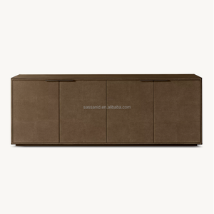 Sassanid-aparador de 4 puertas para sala de estar, diseño francés Art Deco, conjunto de lujo americano, Panel Shagreen - Product Image 4