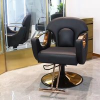 Mobilier commercial de haute qualité, chaise de salon de beauté vintage antique à usage intensif, chaise de coiffure hydraulique pour barbier PLUS DESIGN