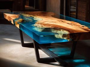 <b>Epoxy</b> Resin Wood <b>Coffee</b> <b>Table</b> with Stand Design <b>Epoxy</b> Resin River Wood <b>Coffee</b> <b>Table</b> Wholesale Unique Design Stylish - Product Image 4