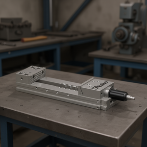Ttake Hydraulic Modular <b>Vice</b> With Power Unit 200mm Jaw Width Industrial Use - Product Image 3