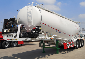 Semi-remorque poids lourd en acier pour ciment en poudre, moteur diesel, capacité de charge de 30 000 kg - Product Image 2