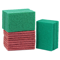 Rouleau de tampons à récurer rectangulaires en nylon écologiques pour cuisine, fournitures de nettoyage, éponge à récurer robuste et résistante à l'usure