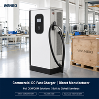Borne de recharge rapide DC double pistolet Wanbo-588 400 kW pour camions lourds, compatible 99 véhicules électriques, certifiée CE