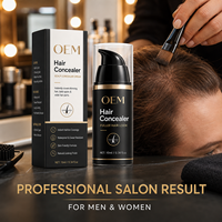 Corrector Capilar Mágico Impermeable, Fórmula Vegana OEM ODM para Hombres y Mujeres, Polvo para Retocar la Raíz y Rellenar el Cabello