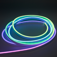 Гибкая светодиодная лента 12V612 с RGB-чипом и эффектом бегущих огней, 24-клавишное Bluetooth-управление голосом, комплект LED IP67