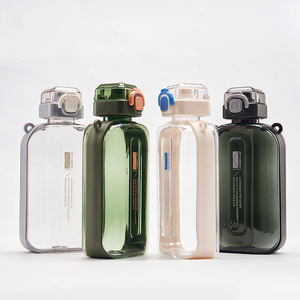 Transparent 750ml Plastic Rectangular Sports <strong>Water</strong> <strong>Bottle</strong> With Backpack Rope Sports <strong>Water</strong> <strong>Bottle</strong> - Product Image 6