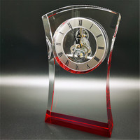 Qiao — coffret de montre avec Logo personnalisé en cristal, horloge verticale avec gravure Laser 3d, récompense