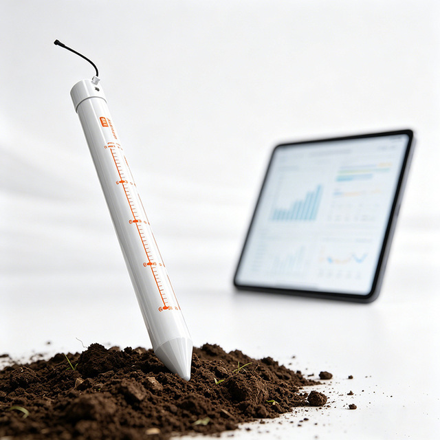 Tubular Soil Moisture Monitor, RS485 Digital Wireless PVC Long Probe, Multi-layer Soil Temperature and Humidity EC Tilt Sensor