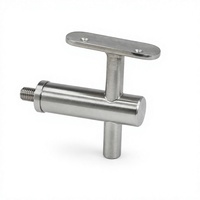 Support mural en acier inoxydable pour main courante, fixation pour garde-corps d'escalier, balcon, balustrade en verre