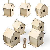 Kit de bricolage en bois pour peinture et graffiti, maison autoportante pour insectes et oiseaux, ensemble artisanal, ornement de jardin, décoration de vacances, vente en gros