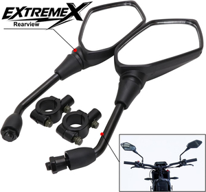 Nuevo Espejo Retrovisor Universal Convexo de Plástico con Rosca de 8mm y 10mm para Motocicleta, Scooter y Bicicleta Eléctrica, de Gran Angular, para Reemplazo - Product Image 1