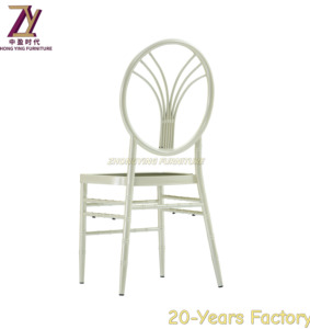 เก้าอี้โลหะสำหรับในร่มและกลางแจ้งเก้าอี้จัดเลี้ยงโรงแรมเฟอร์นิเจอร์หรูหราน้ำหนักเบา - Product Image 4