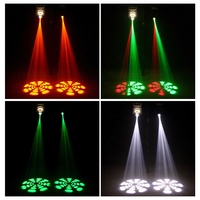 U`King 30W RVBW LED Noir Lumière de Scène Faisceau Gobo Lyre LED Lumière DJ pour Disco KTV Mariage Lampe