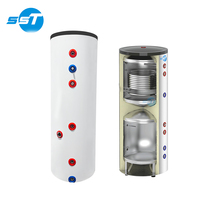 Réservoir d'eau chaude 100l 150l 200l 300l Pompe à chaleur à air chaud et froid Réservoir tampon en acier inoxydable Réservoir de stockage d'eau chaude
