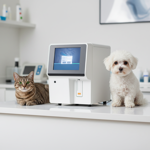 Analyseur hématologique avec test sanguin multiparamètres, compteur de cellules sanguines entièrement automatisé pour usage vétérinaire et humain - Product Image 1