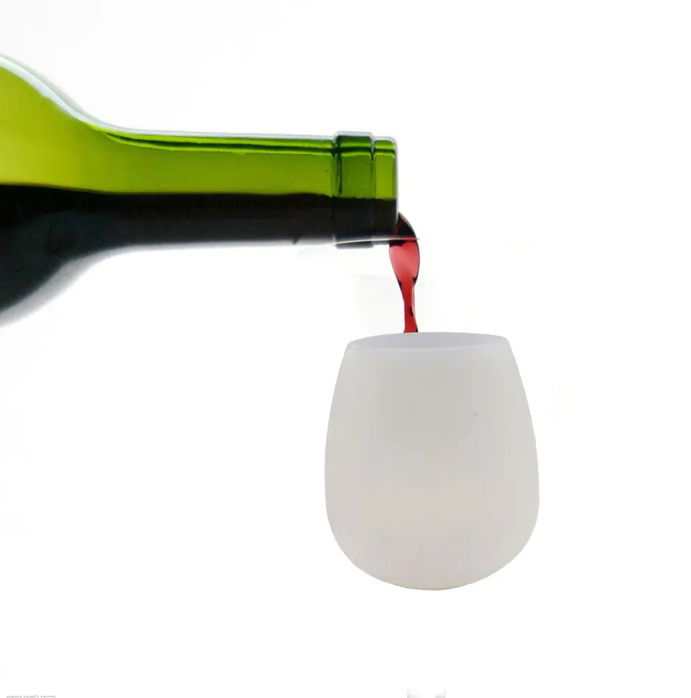シリカゲルワイングラスビールグラスワイン旅行用品滑り止め落下防止シリカゲルカップ