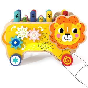 León de madera <span class=keywords><strong>para</strong></span> niños <span class=keywords><strong>para</strong></span> atrapar ratones Juguete multifuncional, un juguete educativo <span class=keywords><strong>para</strong></span> tocar el <span class=keywords><strong>piano</strong></span> - Product Image 1