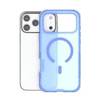 Coques de téléphone portable en TPU avec dos en PC translucide pour iPhone 18 Pro Max, antichoc, magnétique