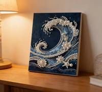 Nouveau kit de peinture de perles DIY pour adultes, art diamant 5D avec perles, décoration murale faite à la main, cadeau artisanal anti-stress