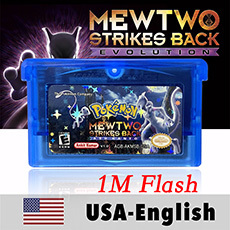 Cartucho de juego USA English 1M Flash cart KANTO ULTIMATE MEWTWO STRIKES BACK moemon FIRERED MEGA FIRERED MY ASS ROM Hack para GBA - Product Image 5