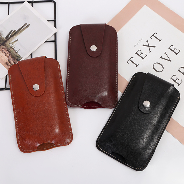 Hot Sale PU Leather Belt Phone Pouch Mobile Phone Case Cell Holster With Belt Clip Outdoor Phone Bag