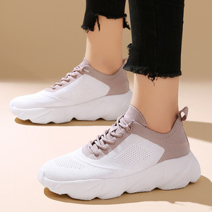 Zapatillas Deportivas Jinjiang Personalizadas, Ligeras, Transpirables, con Parte Superior de Malla, Cierre Deslizante, <span class=keywords><strong>Color</strong></span> Sólido, para Caminar, Casuales - Product Image 2