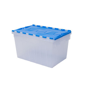 Wholesale Stackable Plastic <strong>Moving</strong> Storage <strong>Boxes</strong> for Warehouse Logistic Packaging Nesting Plastic Crates - Product Image 4