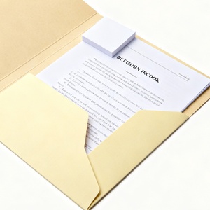 Customizable Double-Inside Pocket Binder Notebook Loose Leaf Journal <b>File</b> Folder Document Organizer Custom <b>Paper</b> - Product Image 3