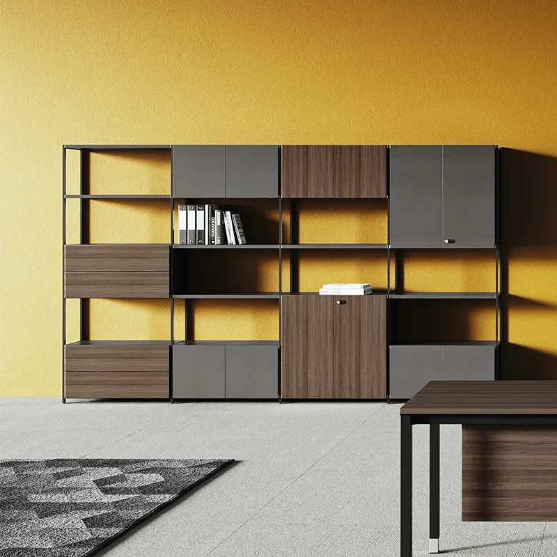 Vente en gros de meubles modulaires personnalisés vitrine de bibliothèque classeur résistant au feu