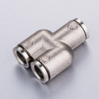 Raccord rapide pneumatique en T pour tuyau d'air haute pression en acier inoxydable 304 316, 4-16 mm