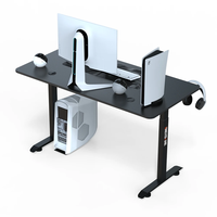 Table de jeu électrique réglable en hauteur à moteur unique AY-2, bureau assis-debout à 2 niveaux, 720-1170 mm, charge 60 kg, pour bureau à domicile avec porte-gobelet
