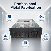 Boîtier de serveur industriel portable en tôle, pièces de fabrication, boîtier de centre de données refroidi par liquide
