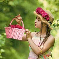 Panier de pique-nique nautique écologique en osier YULIN JIAFU avec poignée, panier cadeau ovale en saule tressé pour mariages, bébés, personnalisable