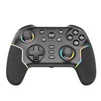 Control de Juego Inalámbrico SZZR STK-7052 con Bluetooth, Iluminación RGB, Giroscopio de Seis Ejes, Pantalla Inteligente, Compatible con Android/iOS/PC, para Juegos de Carreras, 1 Año de Garantía
