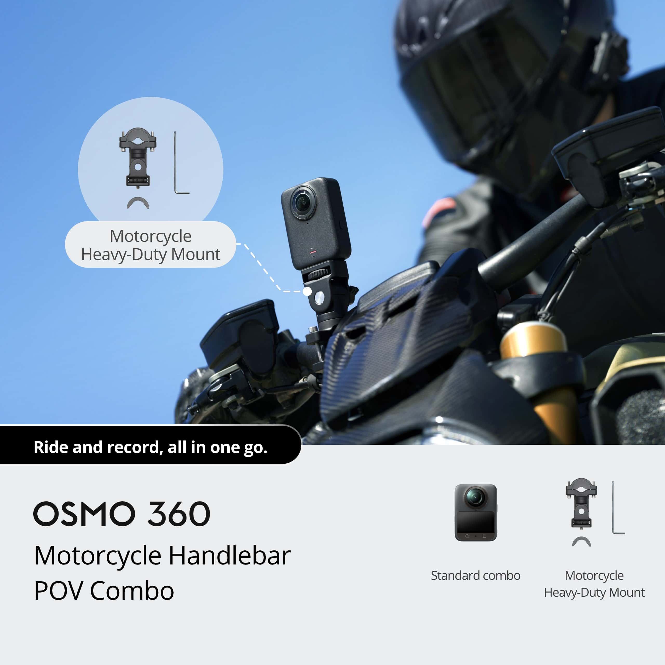 Osmo 360 Combo POV Moto pour Guidon