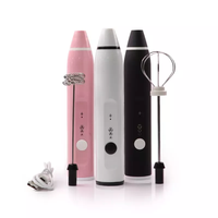 Mousseur à lait électrique rechargeable par USB, batteur à œufs, mousseur à lait portatif